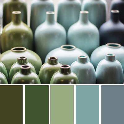 蓝色和橄榄色是相似色调的和谐组合|ART-Arrakis | 建筑室内设计的创新与灵感