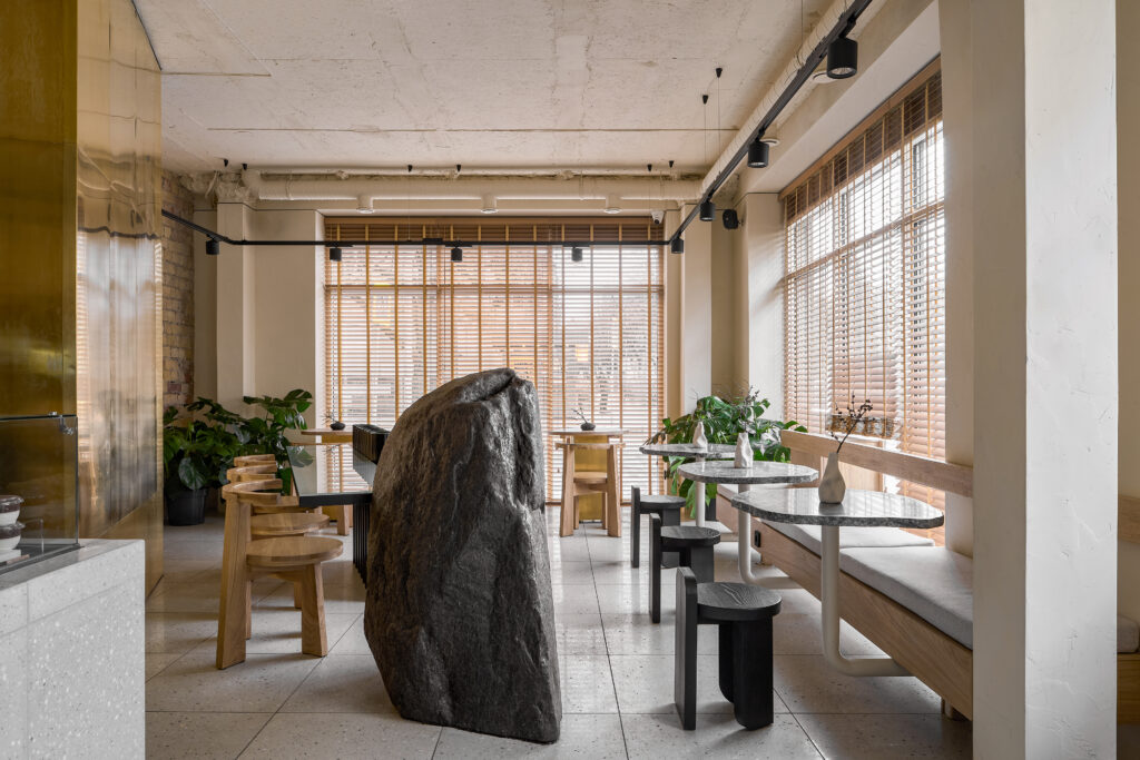 bakery bread cafe Coffee design Interior stone Terrazzo