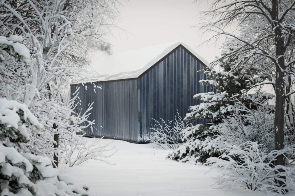 室外雪景渲染作品|Blender俱乐部|ART-Arrakis | 建筑室内设计的创新与灵感