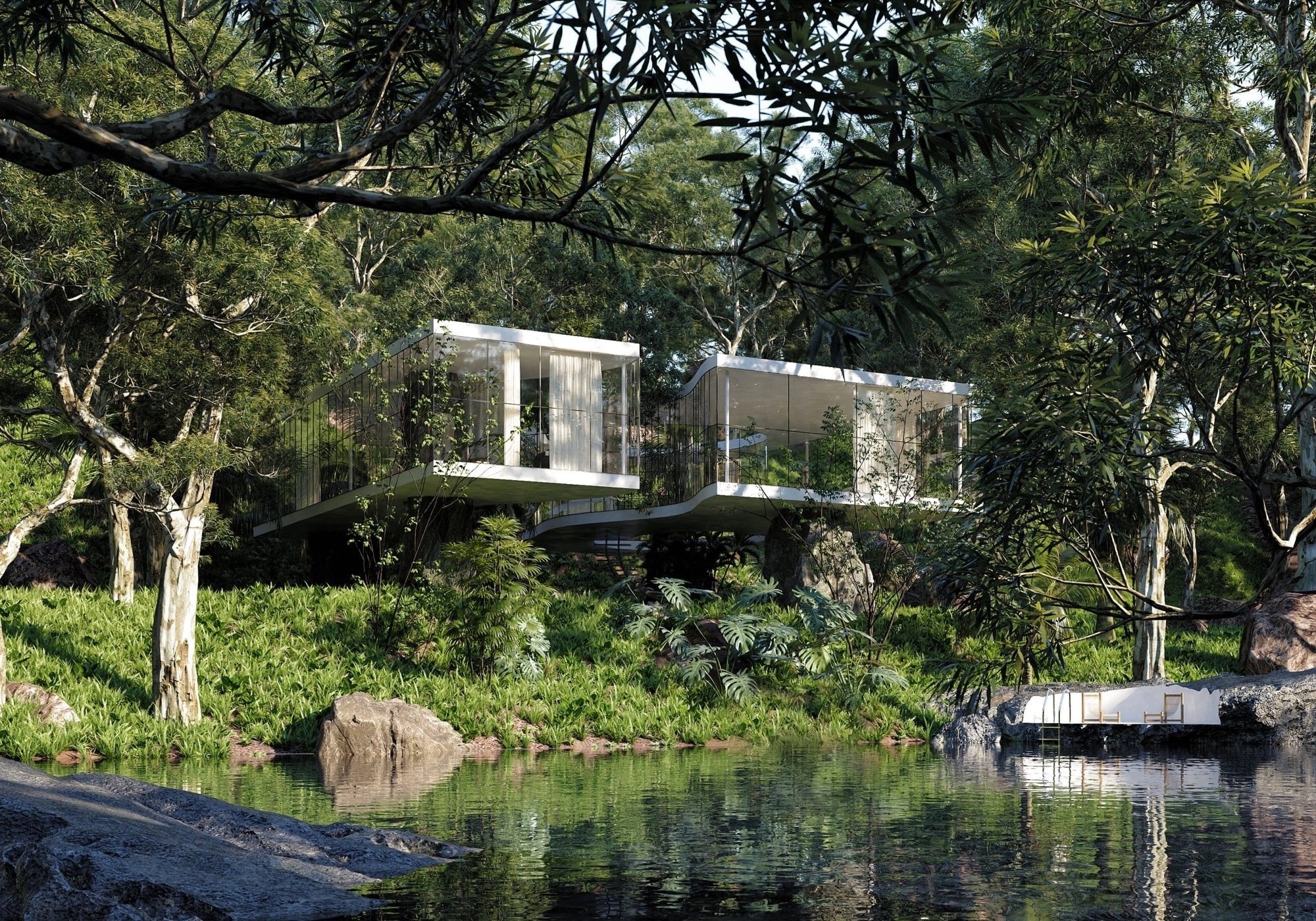 巴西的一座被树木包围的房子|ART-Arrakis | 建筑室内设计的创新与灵感