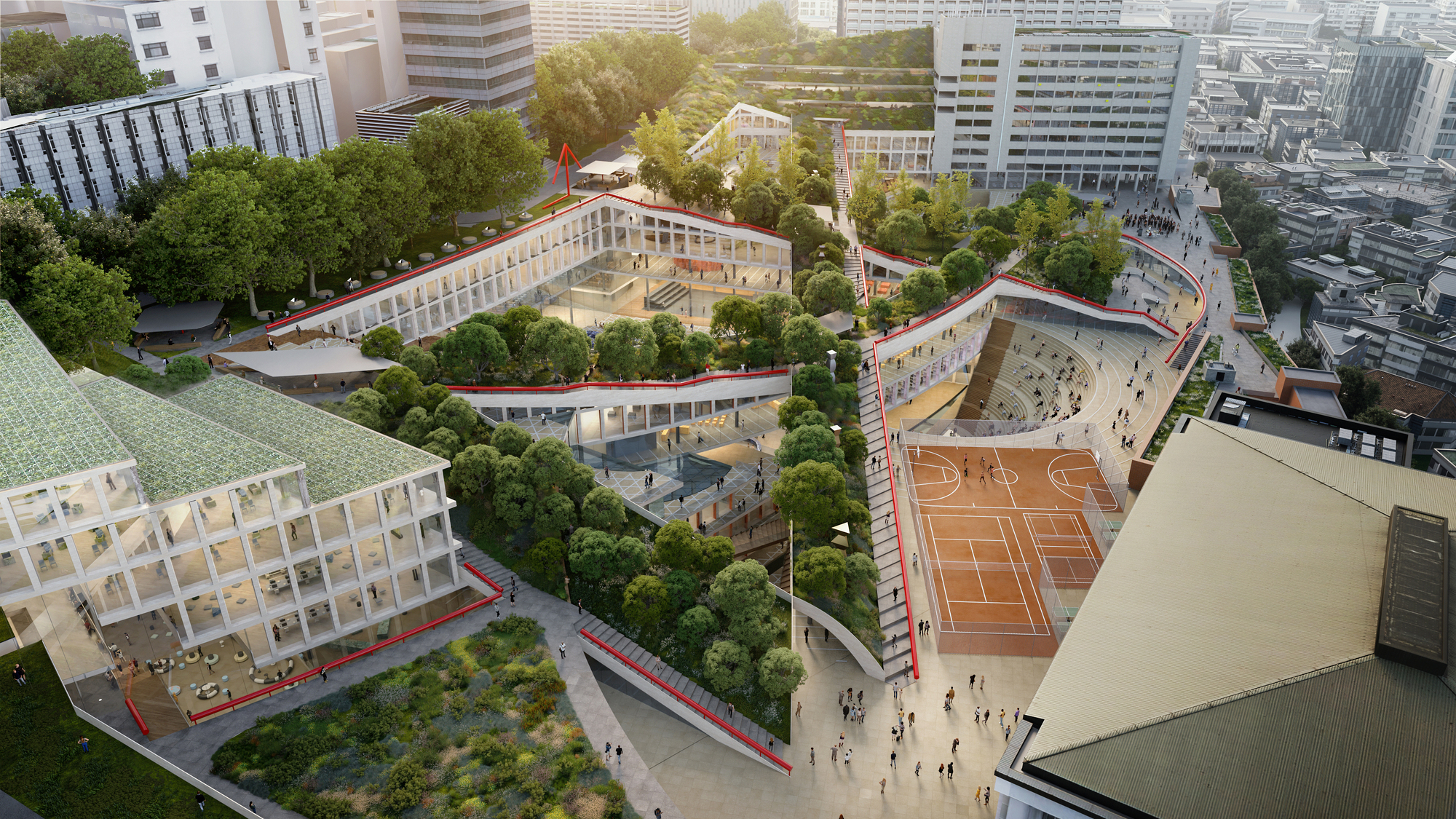 OMA / 克里斯·范杜恩赢得‘弘益大学首尔新校园’设计，山体的延伸|ART-Arrakis | 建筑室内设计的创新与灵感