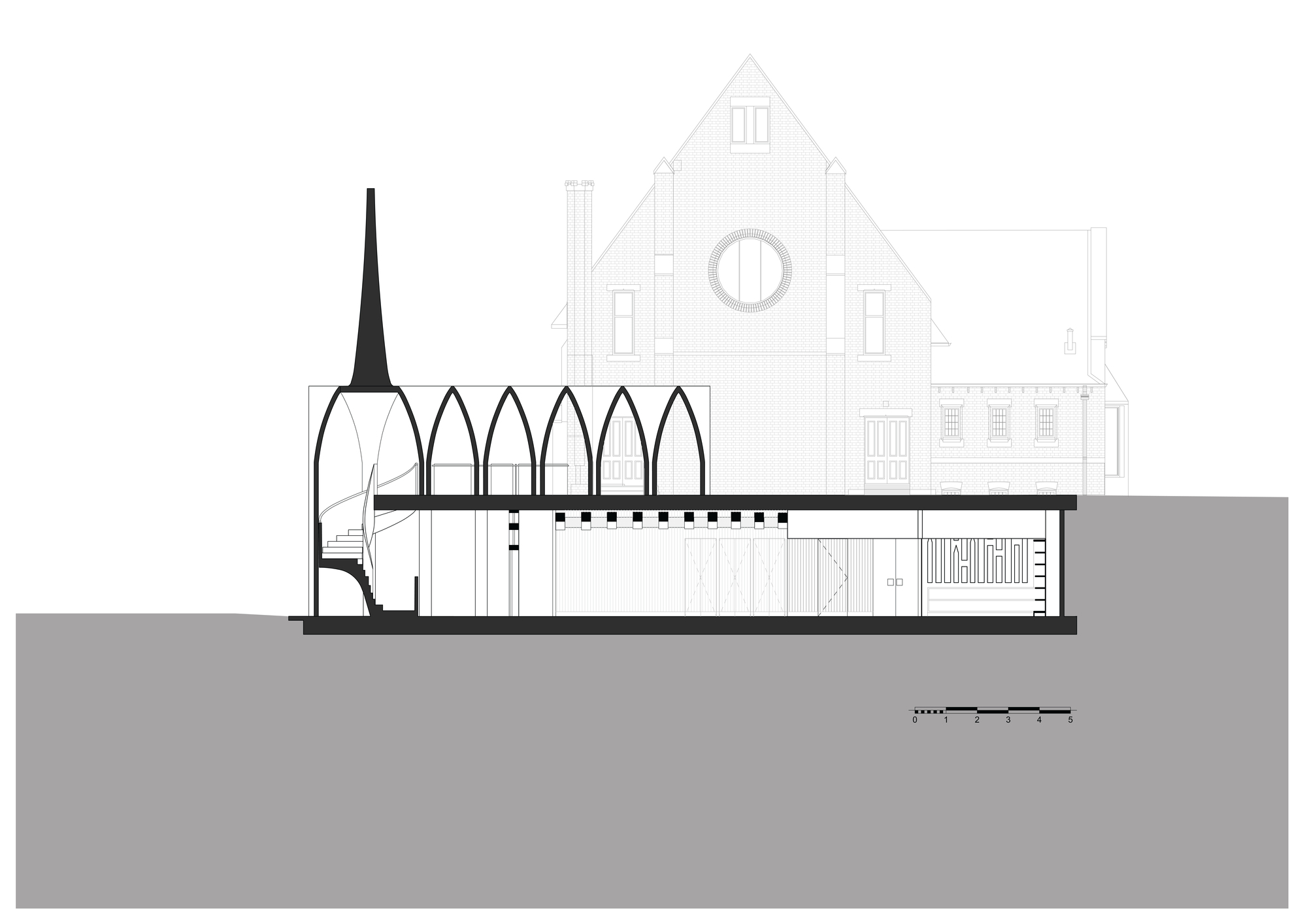 图片[4]|卡多根音乐学校 / Palassis Architects|ART-Arrakis | 建筑室内设计的创新与灵感