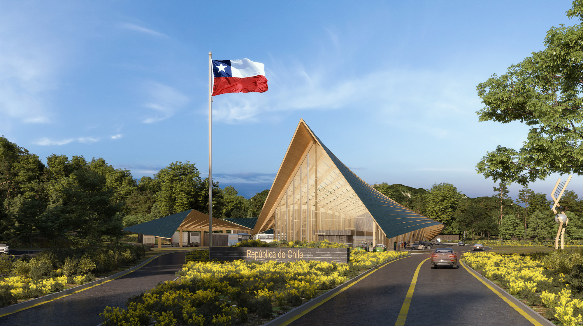 重木结构，Ennead 公布‘智利 – 阿根廷边境站’方案|ART-Arrakis | 建筑室内设计的创新与灵感