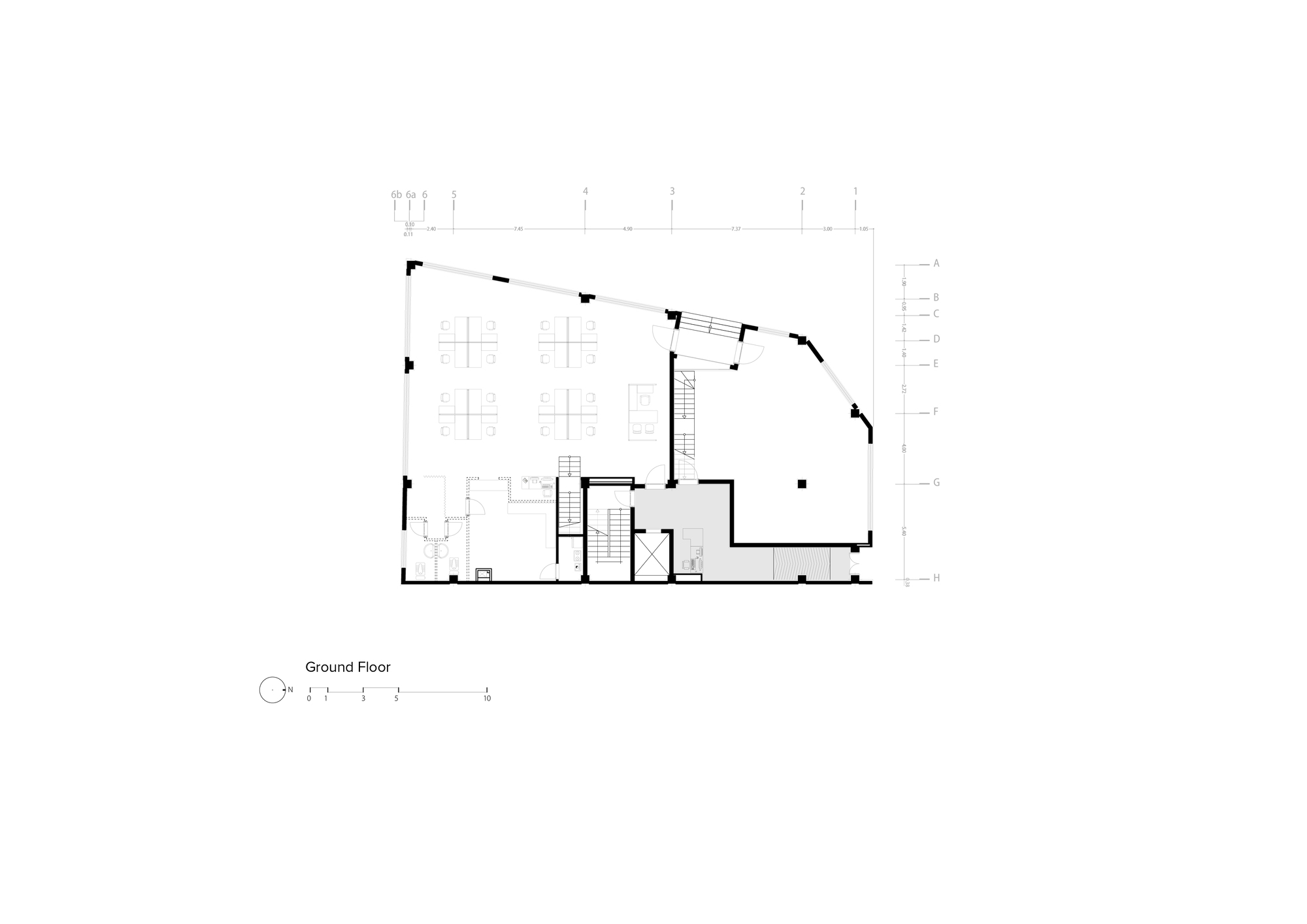 图片[2]|砖在金属板上，Amir Ebrahimi 办公楼 / Zandigan Architects|ART-Arrakis | 建筑室内设计的创新与灵感