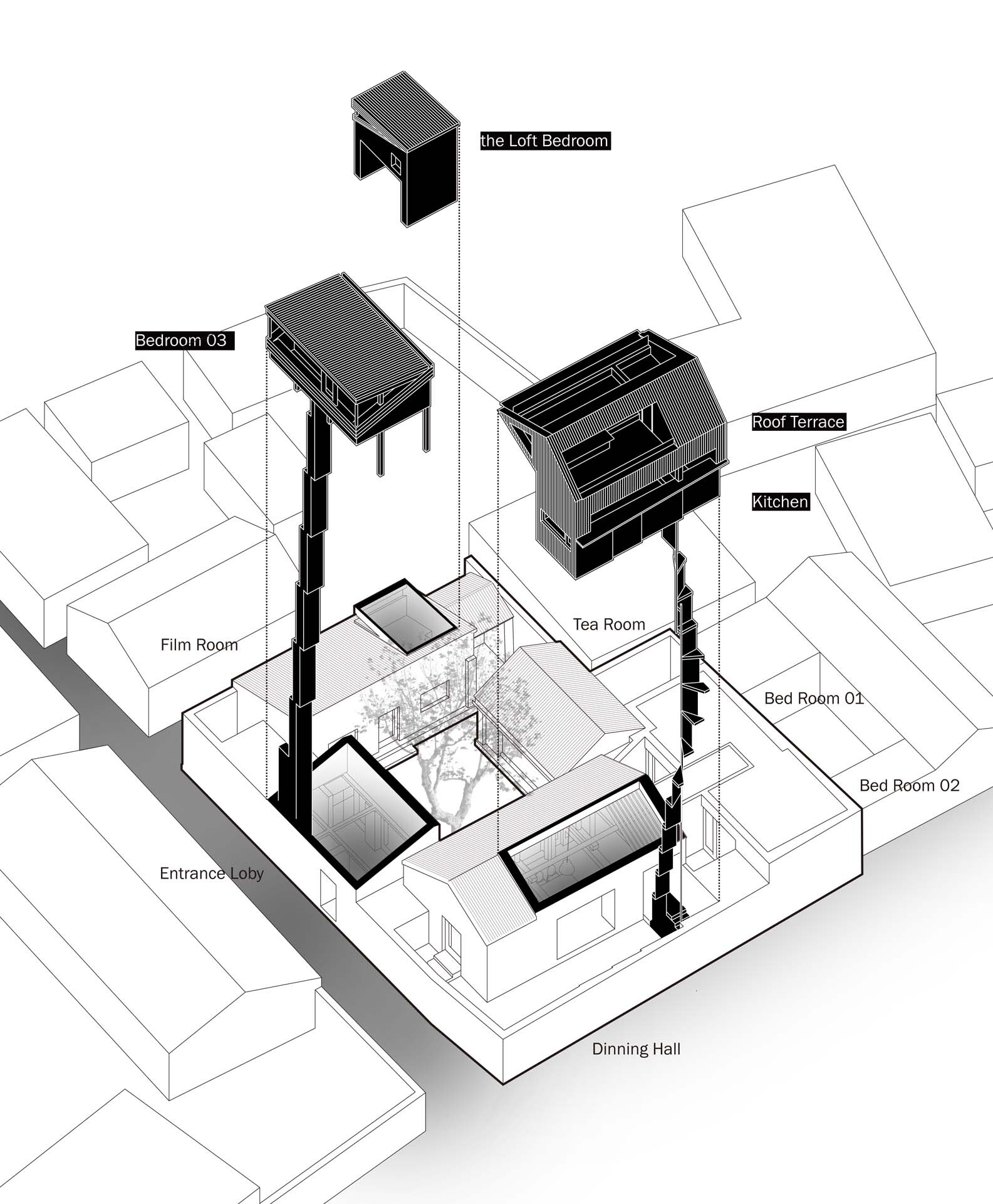 图片[3]|跳墙之家 / 察社办公室|ART-Arrakis | 建筑室内设计的创新与灵感