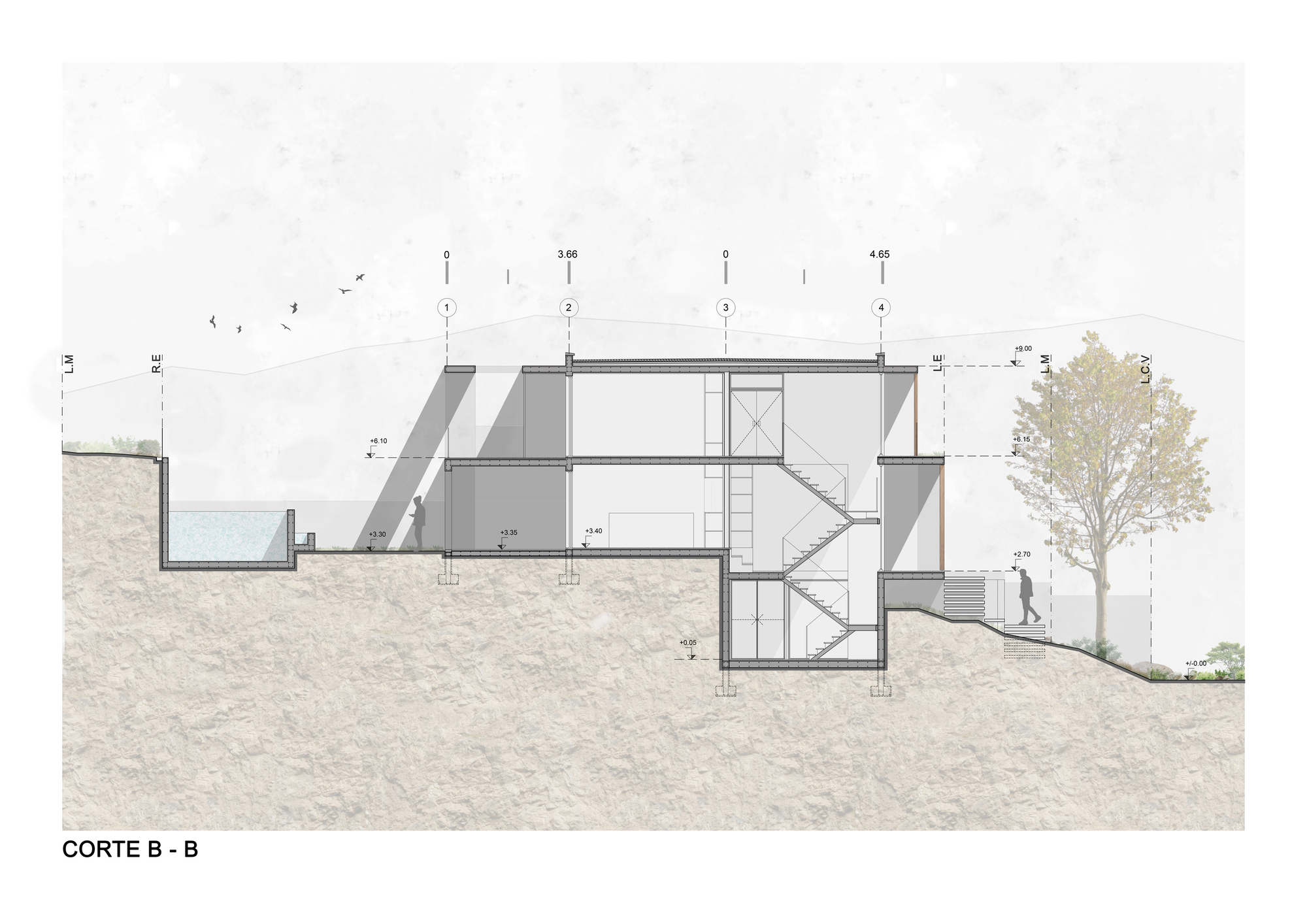 图片[4]|竞技场中的房子 / Pablo Senmartin|ART-Arrakis | 建筑室内设计的创新与灵感