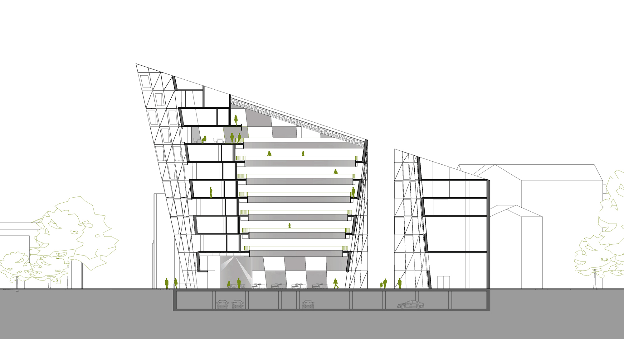 图片[5]|AQSO公布 Shoreditch 酒店方案，扭曲船型造型成为伦敦创意之心新地标|ART-Arrakis | 建筑室内设计的创新与灵感