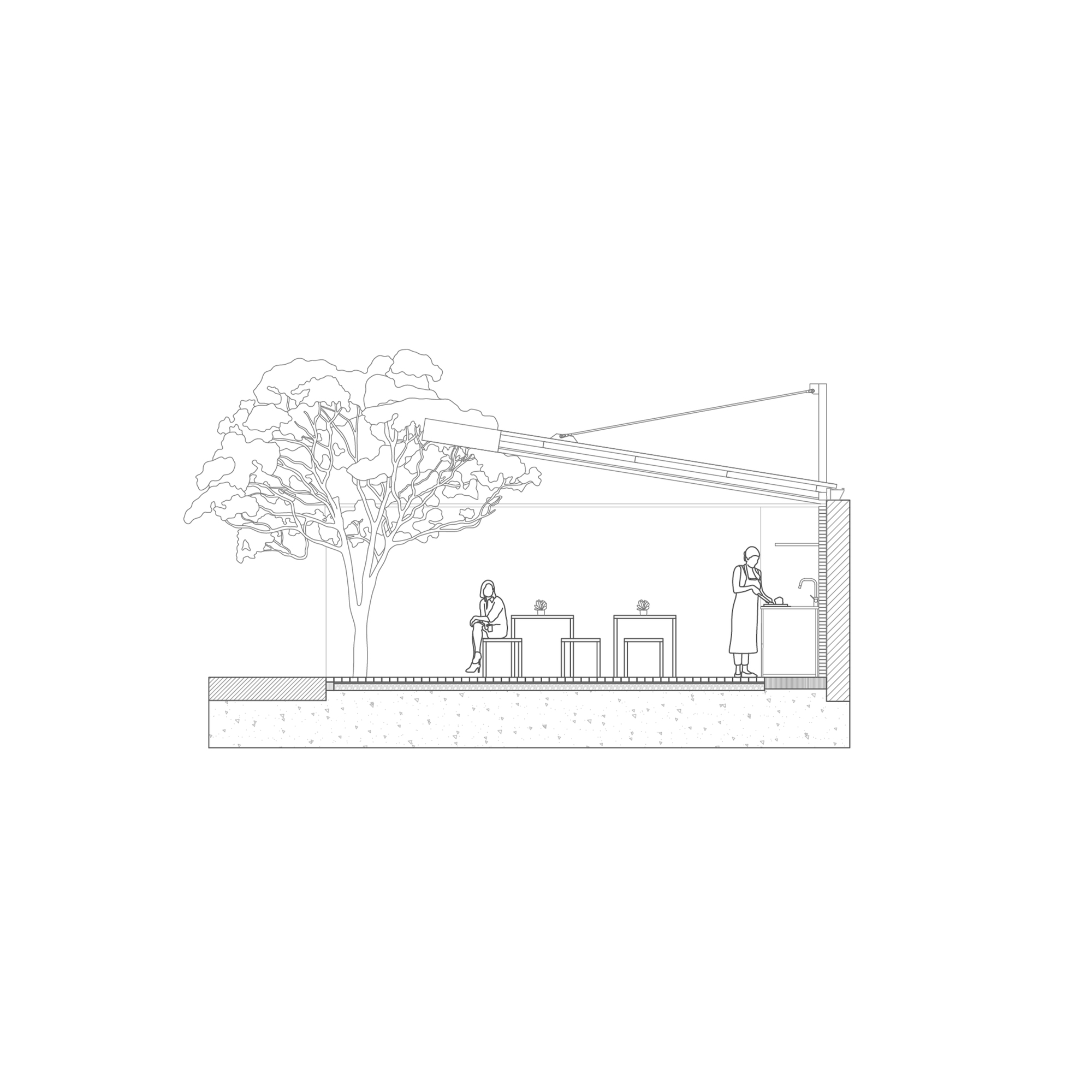 图片[4]|悬臂屋顶，果园休息室 / URLO Studio + Juan Ruiz + Amelia Tapia|ART-Arrakis | 建筑室内设计的创新与灵感