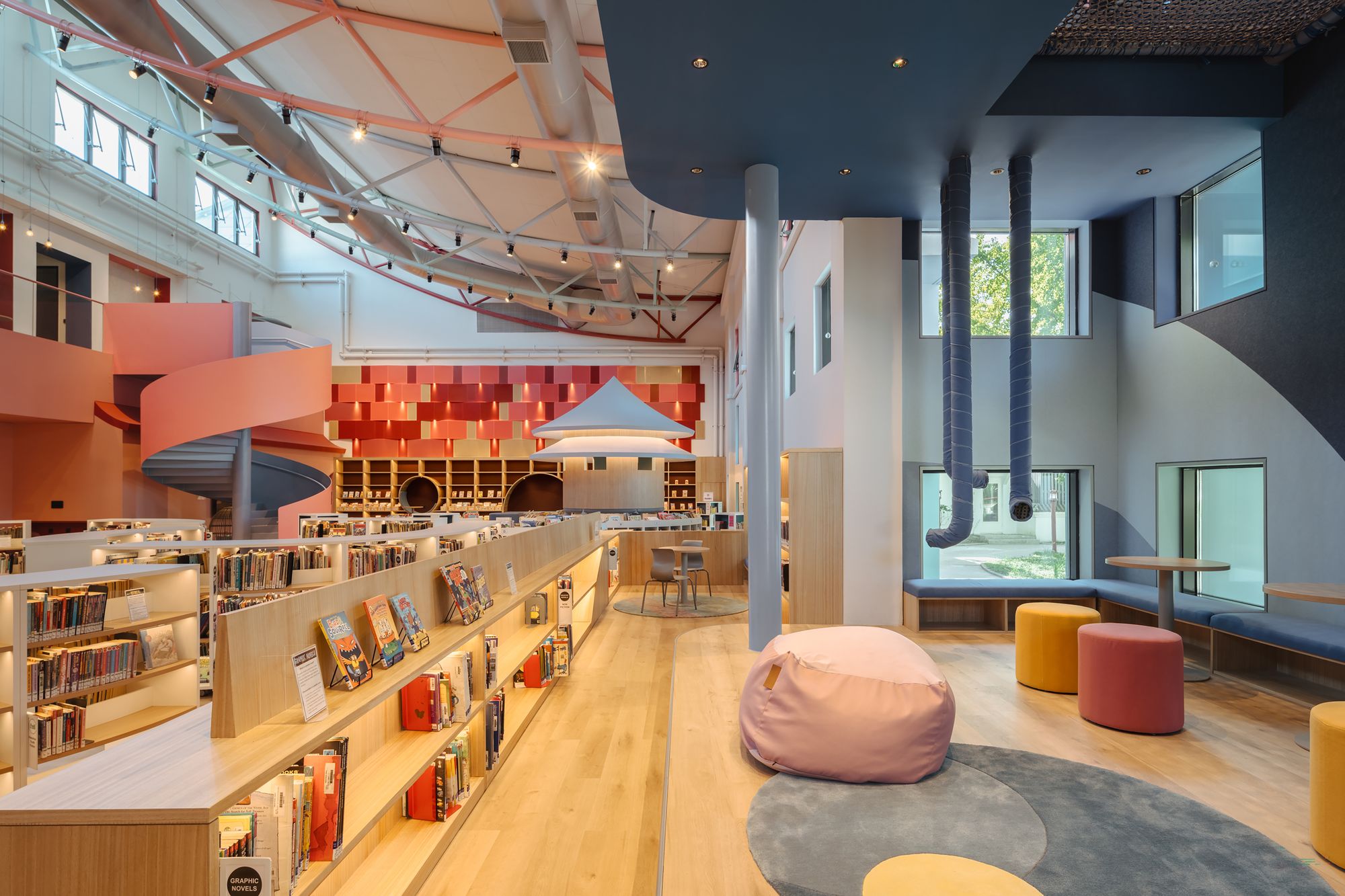 图片[3]|北京西部学院——小学图书馆改造|ART-Arrakis | 建筑室内设计的创新与灵感