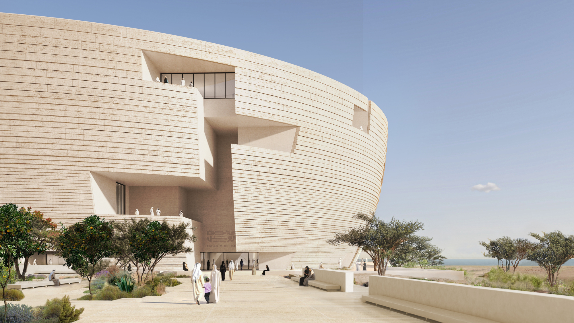 赫尔佐格&德梅隆公布‘卡塔尔卢赛尔艺术博物馆’方案，微型城市|ART-Arrakis | 建筑室内设计的创新与灵感