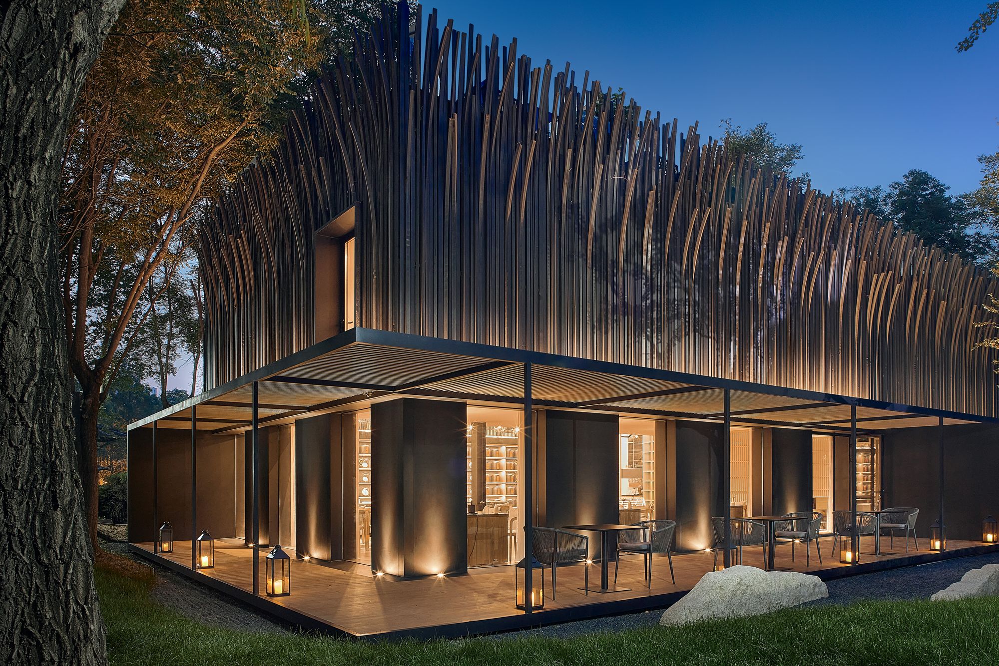 蓝湖湖畔茶馆|ART-Arrakis | 建筑室内设计的创新与灵感