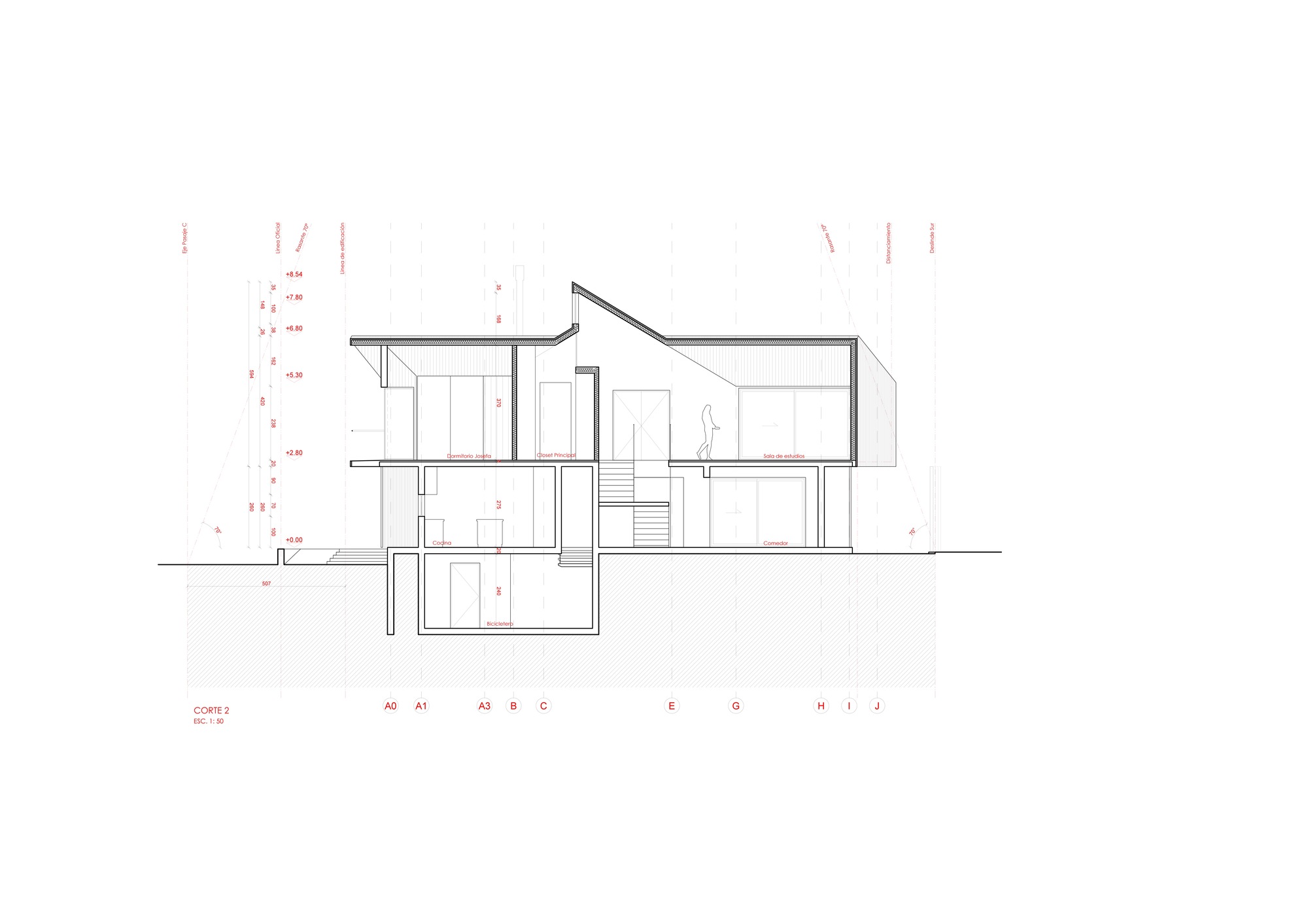 图片[3]|十字交叉平面住宅 Villuco / DX Arquitectos|ART-Arrakis | 建筑室内设计的创新与灵感