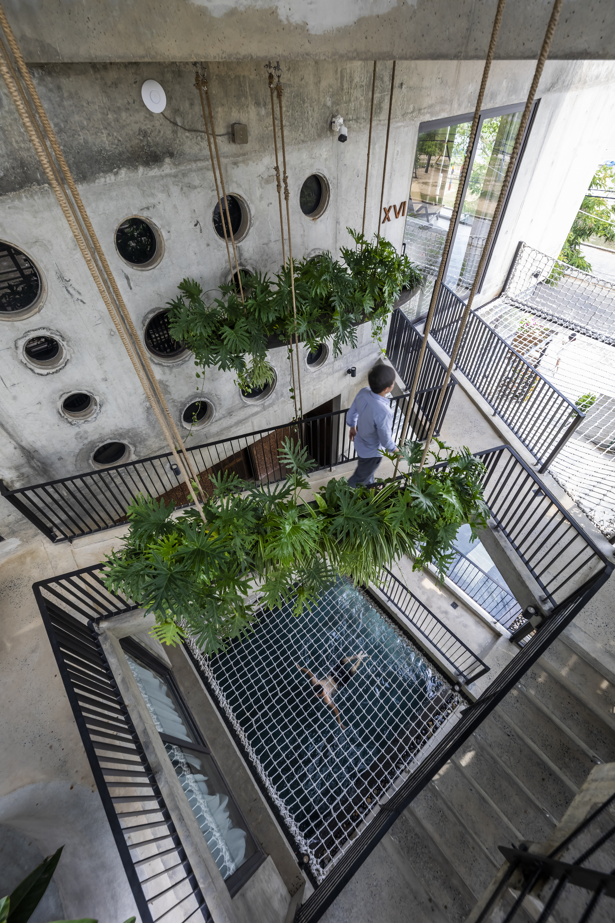 图片[5]|渔网连接悬浮水泥盒，Thalia 精品酒店 / Ho Khue Architects|ART-Arrakis | 建筑室内设计的创新与灵感