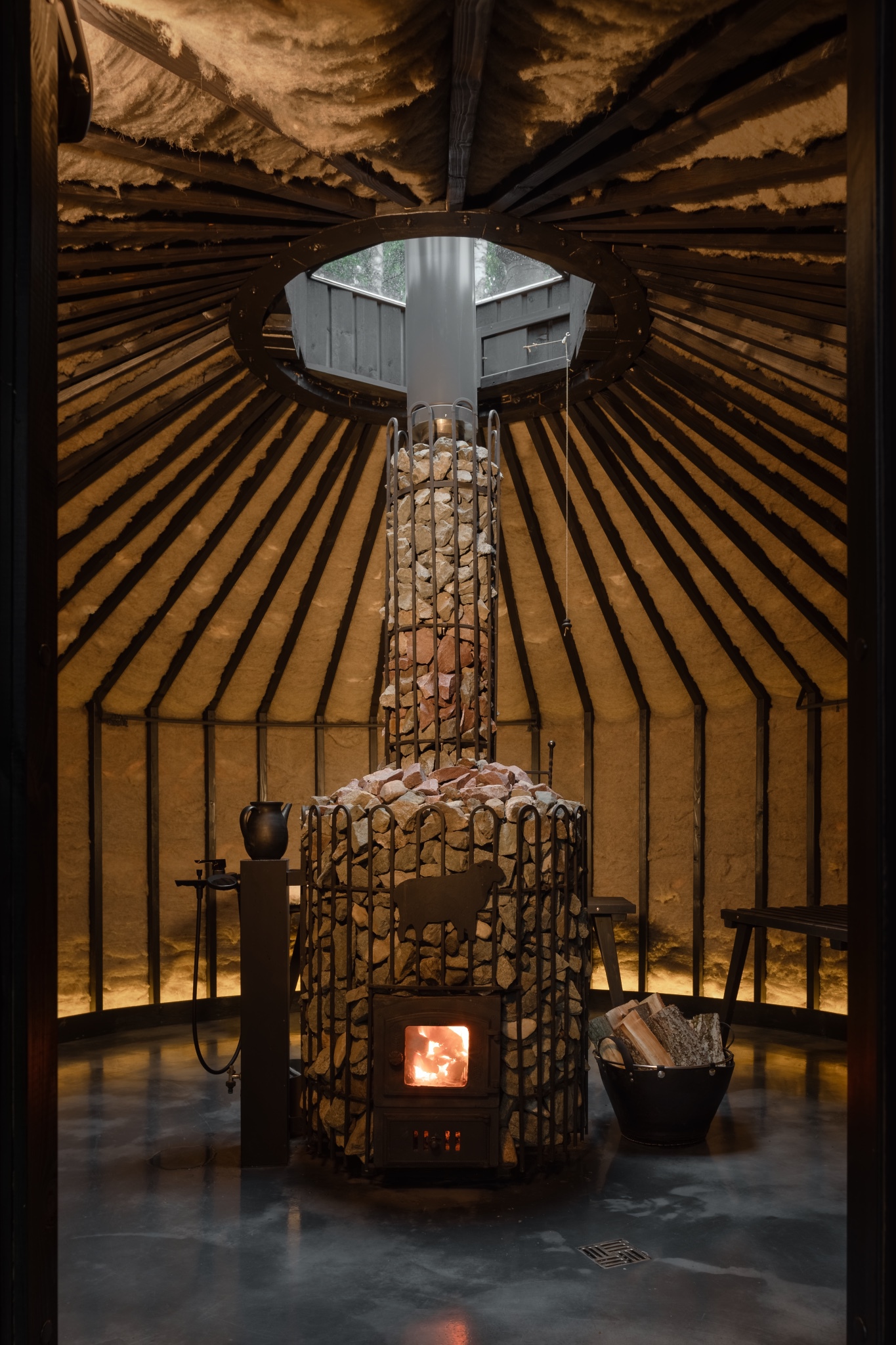 图片[6]|Ziedlejas 康养度假村的羊毛桑拿屋 / OPEN AD|ART-Arrakis | 建筑室内设计的创新与灵感