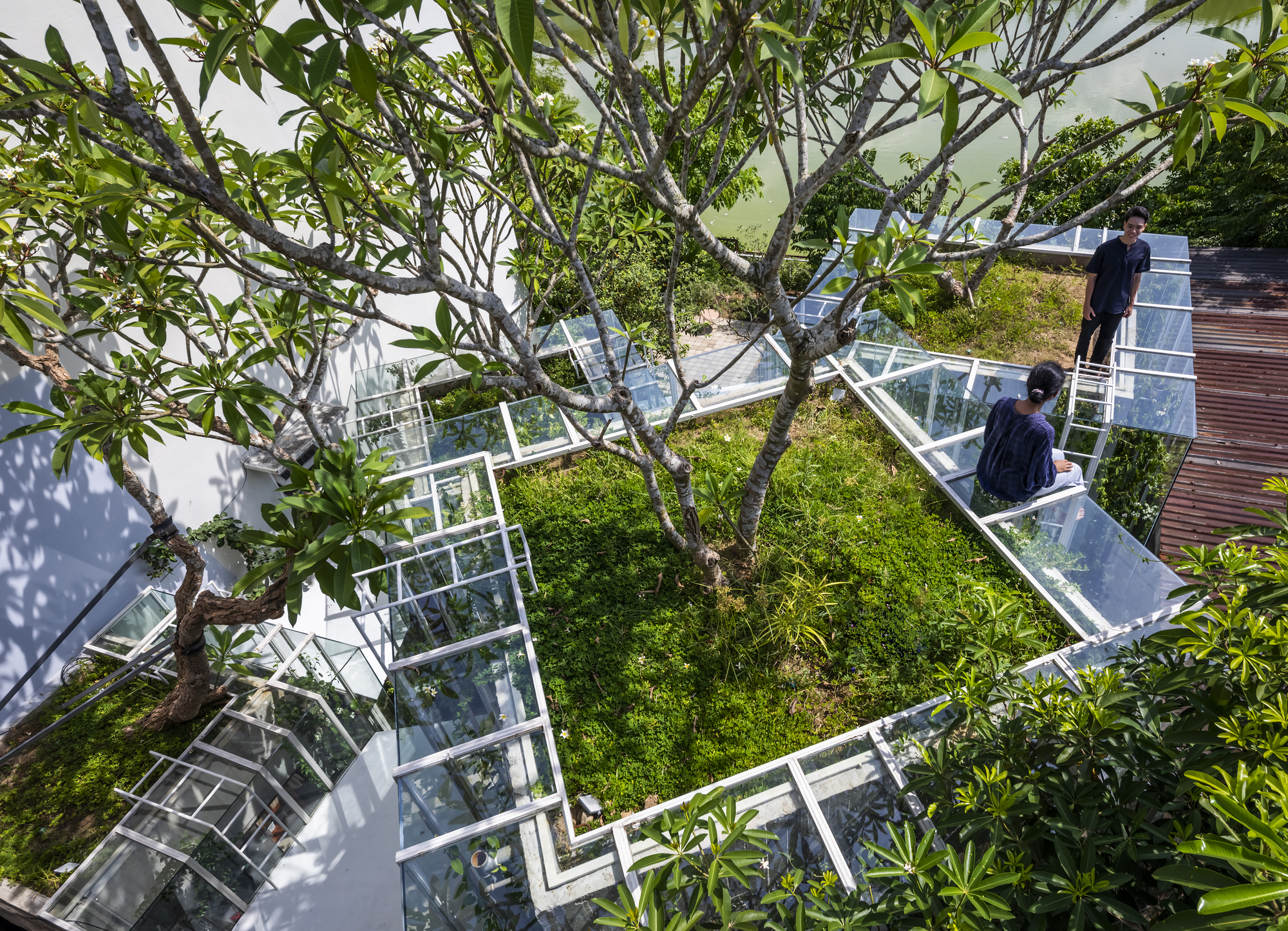 图片[6]|与森林共生的玻璃盒，Labri 住宅 / Nguyen Khai Architects & Associates|ART-Arrakis | 建筑室内设计的创新与灵感