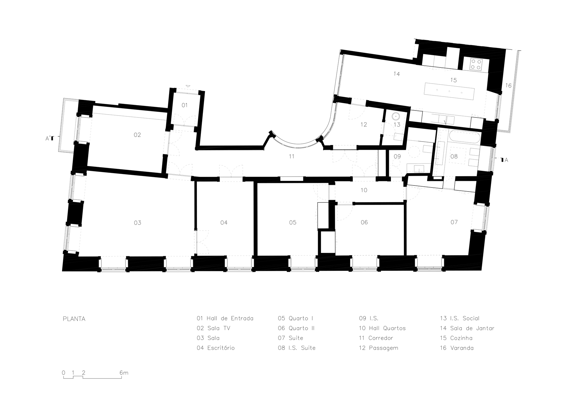 图片[2]|Chagas公寓改造，里斯本19世纪古典主义大楼 / João Tiago Aguiar Arquitectos|ART-Arrakis | 建筑室内设计的创新与灵感