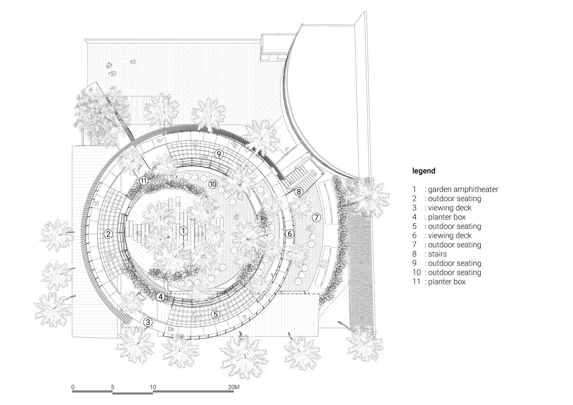 图片[4]|花园大碗，Tanatap 环形咖啡店 / Research Artistic Design + architecture|ART-Arrakis | 建筑室内设计的创新与灵感
