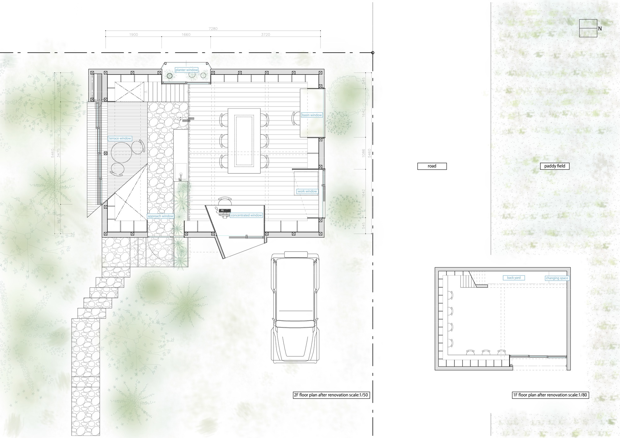 图片[2]|窗里窗外：八尾办公室 / OHArchitecture|ART-Arrakis | 建筑室内设计的创新与灵感