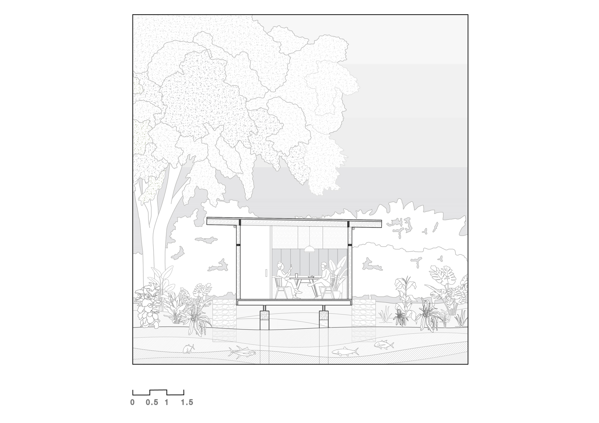 图片[6]|厄瓜多尔木构茶室，嵌入水渠 / Natura Futura Arquitectura|ART-Arrakis | 建筑室内设计的创新与灵感