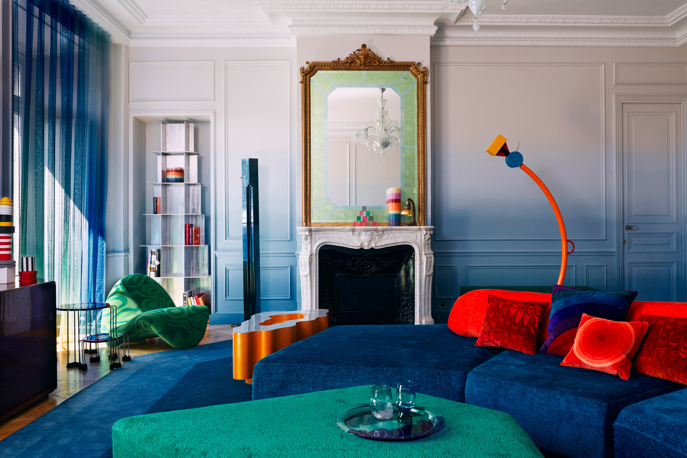 Uchronia将奥斯曼时代的巴黎公寓想象成“彩色珠宝盒”|ART-Arrakis | 建筑室内设计的创新与灵感