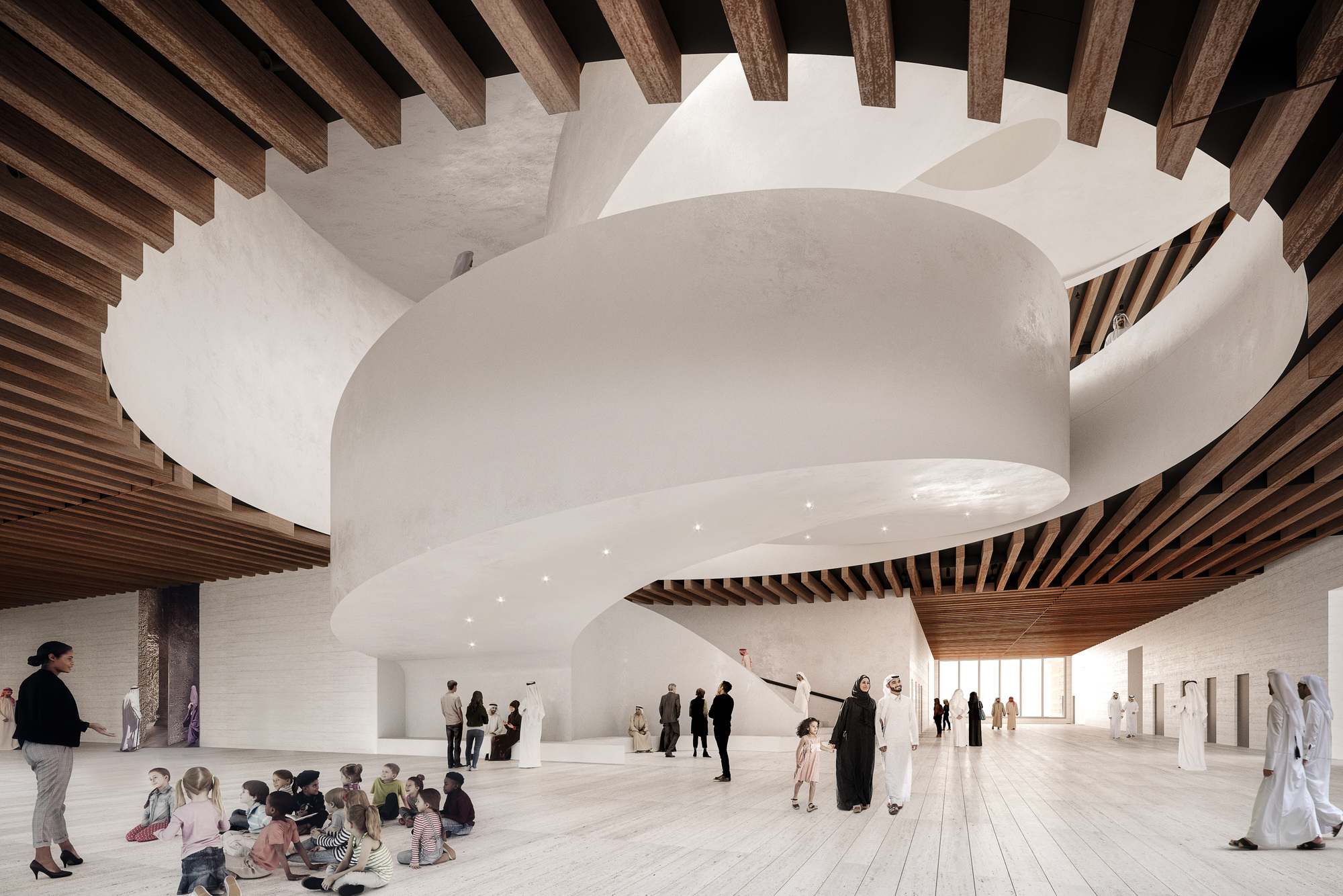 图片[1]|赫尔佐格&德梅隆公布‘卡塔尔卢赛尔艺术博物馆’方案，微型城市|ART-Arrakis | 建筑室内设计的创新与灵感