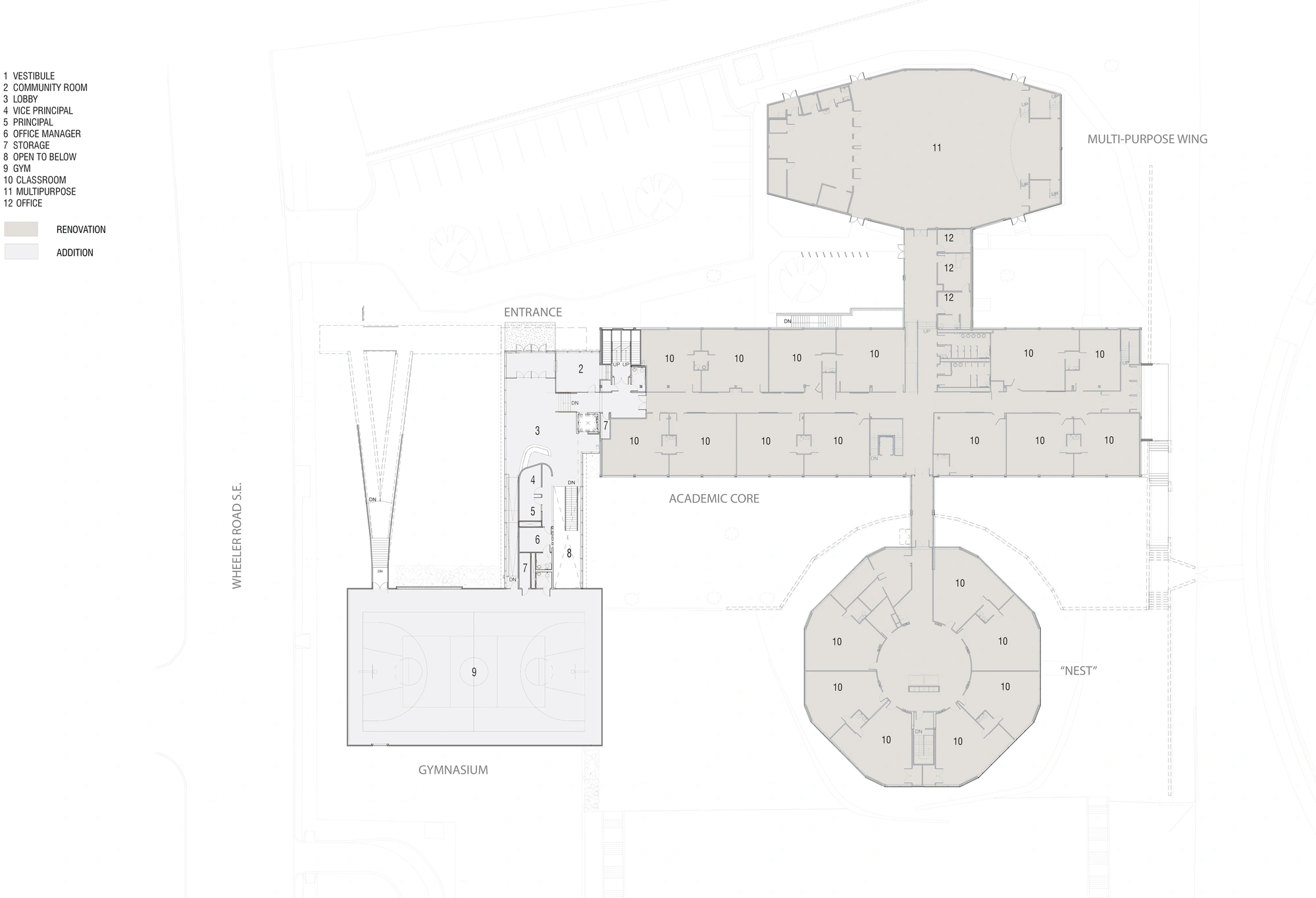 图片[2]|华盛顿鹰院中小学扩建 / Shinberg.Levinas Architectural Design|ART-Arrakis | 建筑室内设计的创新与灵感