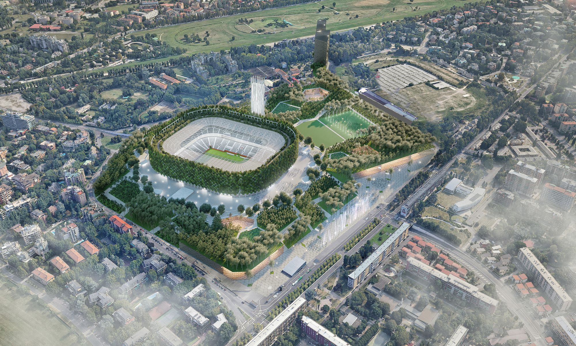 垂直森林体育场，博埃里事务所公布‘圣西罗新球场’方案|ART-Arrakis | 建筑室内设计的创新与灵感
