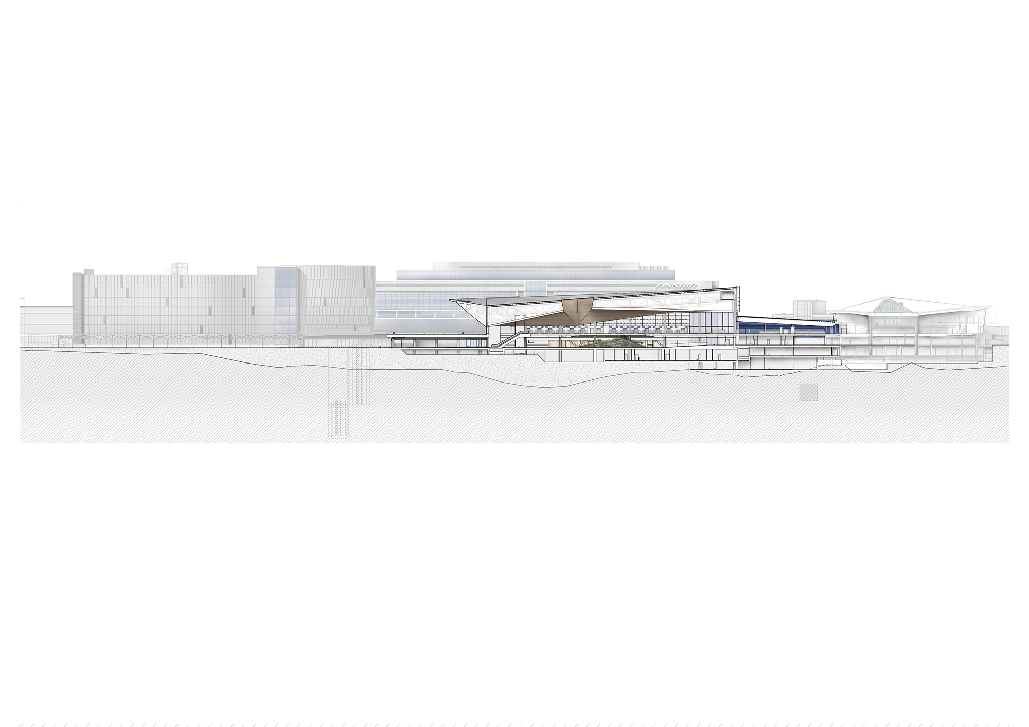 图片[5]|赫尔辛基机场扩建，倒置的‘等高线地图’ / ALA Architects|ART-Arrakis | 建筑室内设计的创新与灵感