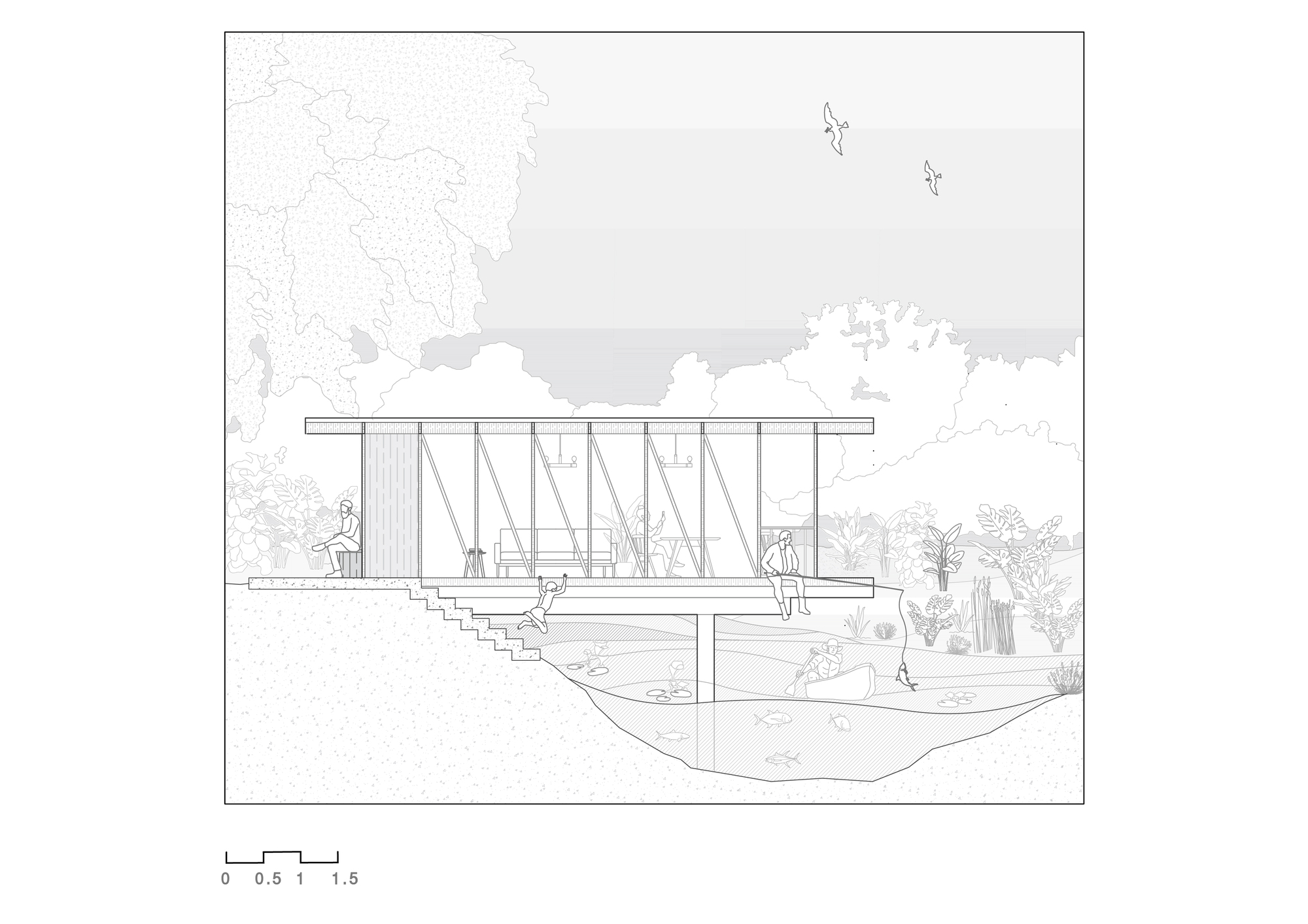 图片[10]|厄瓜多尔木构茶室，嵌入水渠 / Natura Futura Arquitectura|ART-Arrakis | 建筑室内设计的创新与灵感