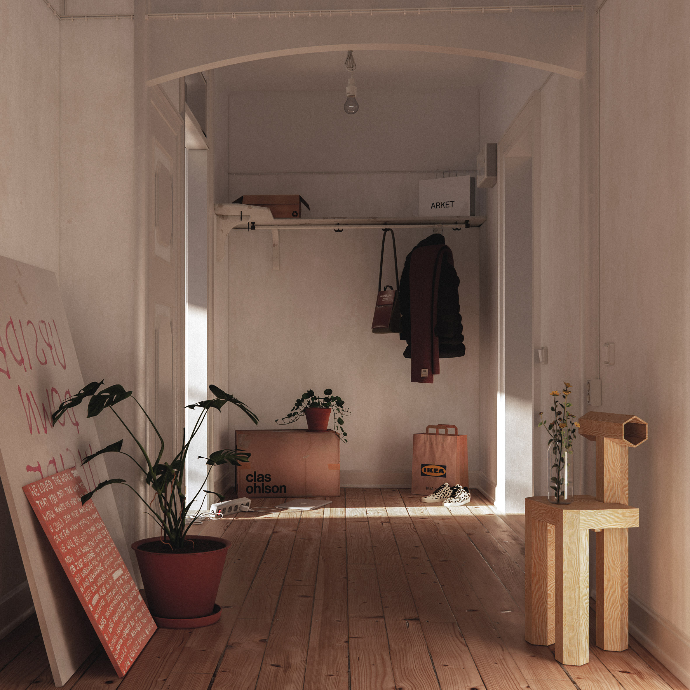 Christoffer Jansson将虚拟公寓冒充Instagram家庭装修项目|ART-Arrakis | 建筑室内设计的创新与灵感