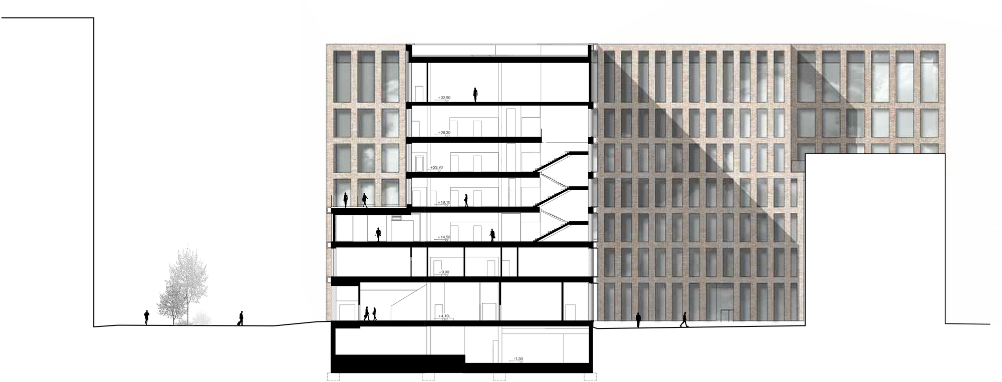 图片[2]|赫尔辛基城市环境大楼 / Lahdelma & Mahlamäki Architects|ART-Arrakis | 建筑室内设计的创新与灵感