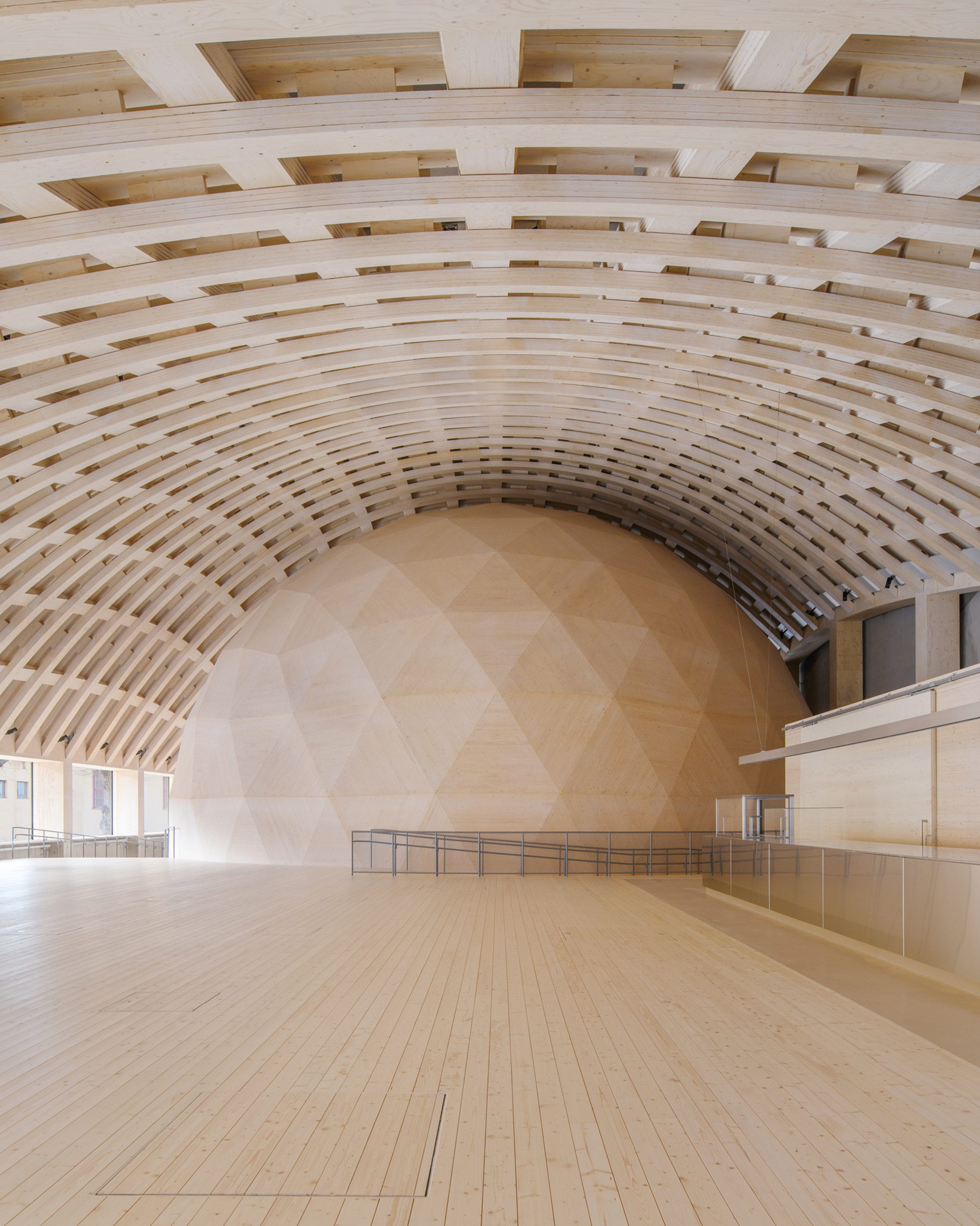 Elding Oscarson在瑞典博物馆扩建部分内创建CLT圆顶剧院|ART-Arrakis | 建筑室内设计的创新与灵感
